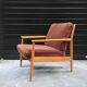 Scandinavian wooden armchair from the 1960s