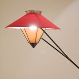 Carl Aubock counterweight pole lamp floor lamp, 1950s