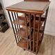 English mahogany revolving bookcase