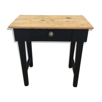 Table d'appoint à tiroir ancienne