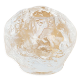 Moulded glass candle holder