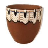 Russian handicraft cup hand painted pattern