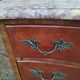 Commode ancienne en bois et marbre style Louis XV