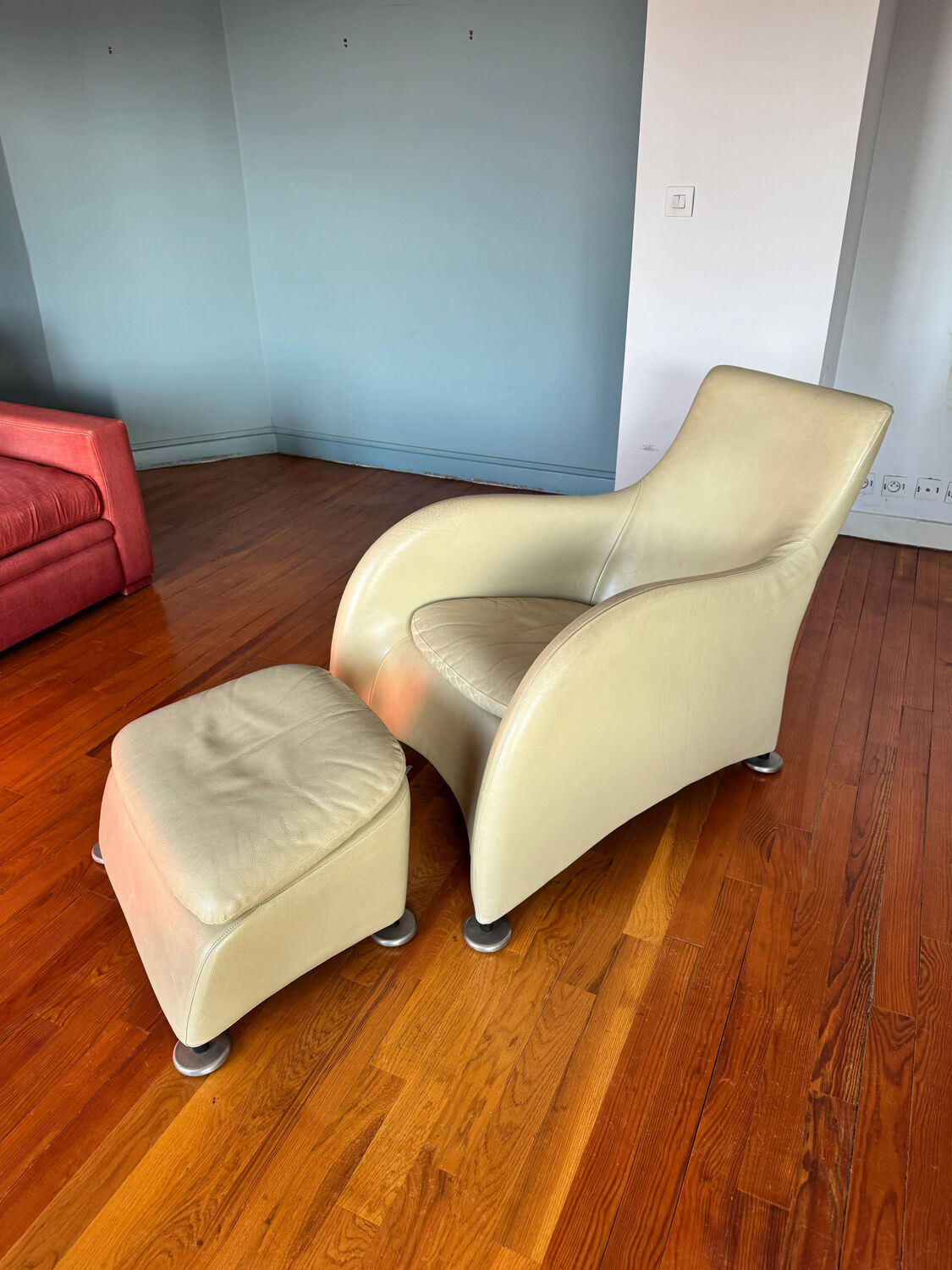 "Loge" armchairs & ottoman by Gérard Van den Berg for Montis, 1980s