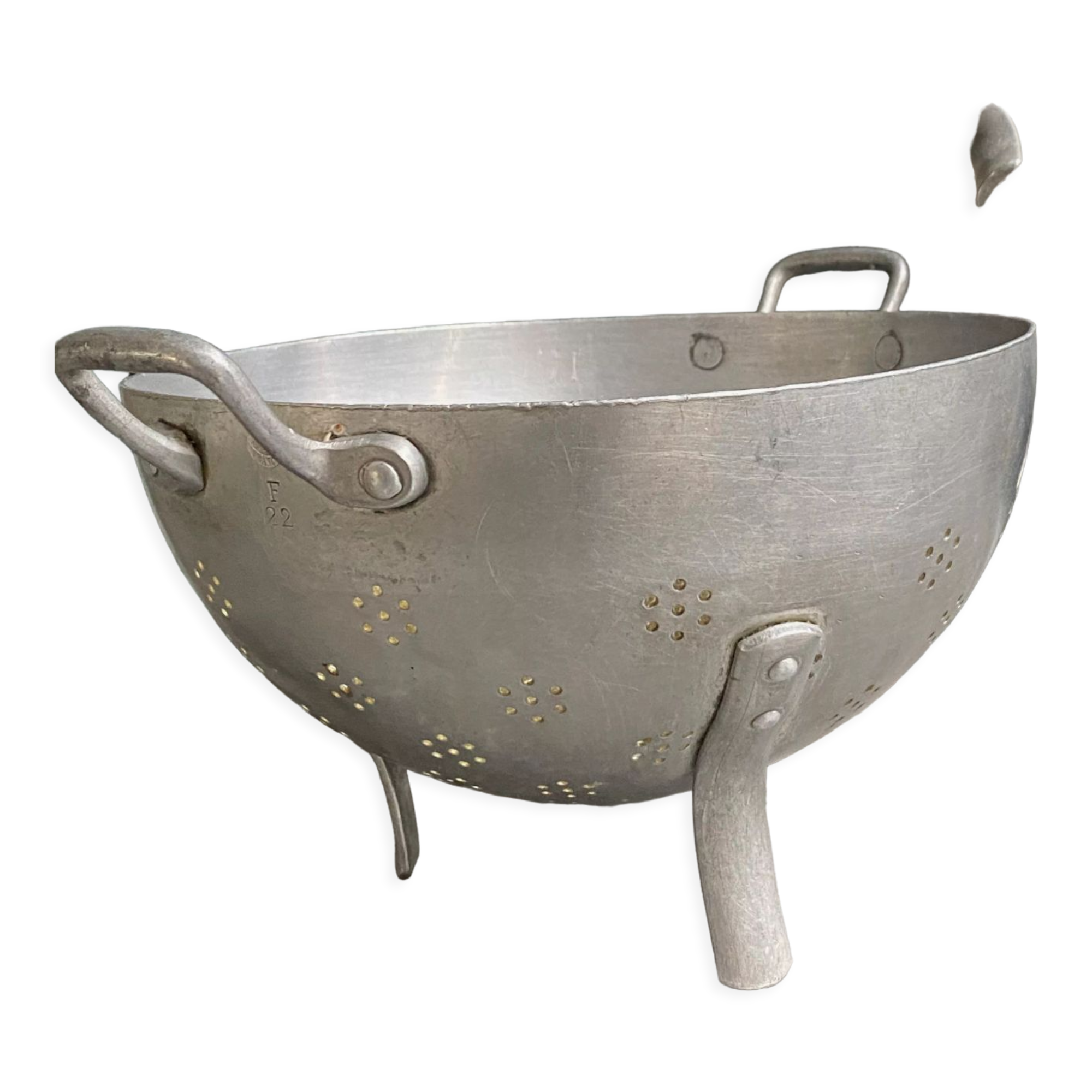 Vintage aluminum strainer