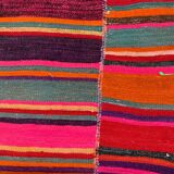 Old Turkish narrow Kilim Runner 266x58 cm shabby chic, vintage kelim