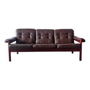 Canapé en cuir trois