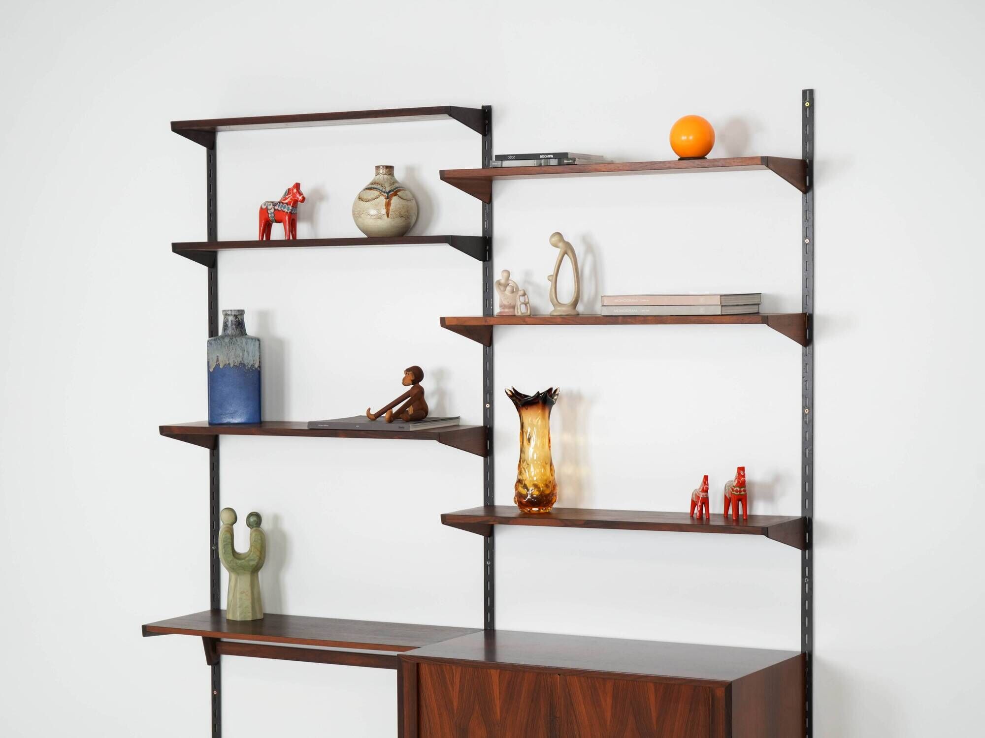 Rosewood shelving unit, Danish design, 1960s, designer: Kai Kristiansen, ma