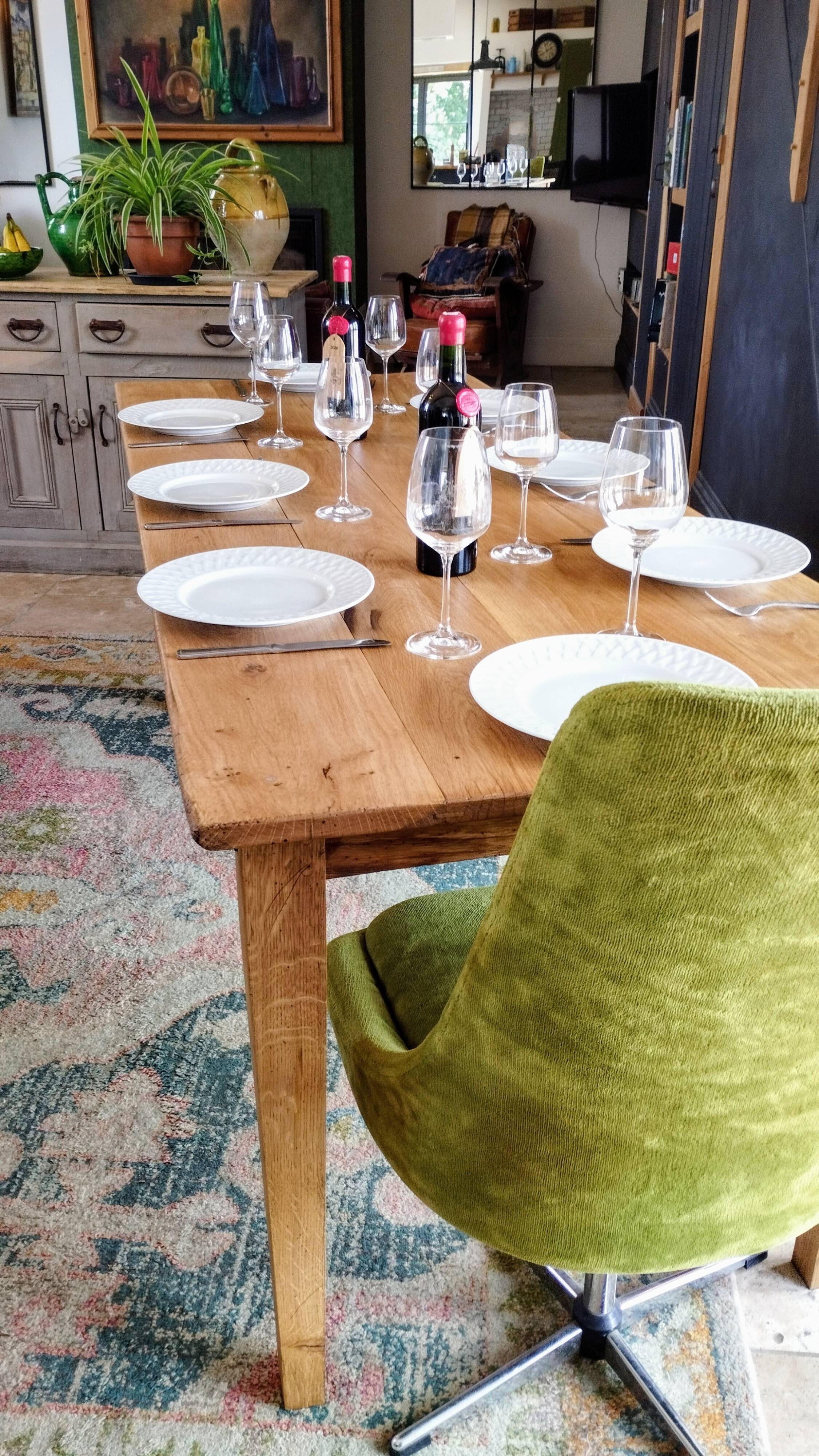 Farmhouse table 200 x 80 light oak