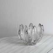 Coupe, vide-poche en verre ouraline vintage
