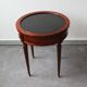 Empire style mahogany and marble side table