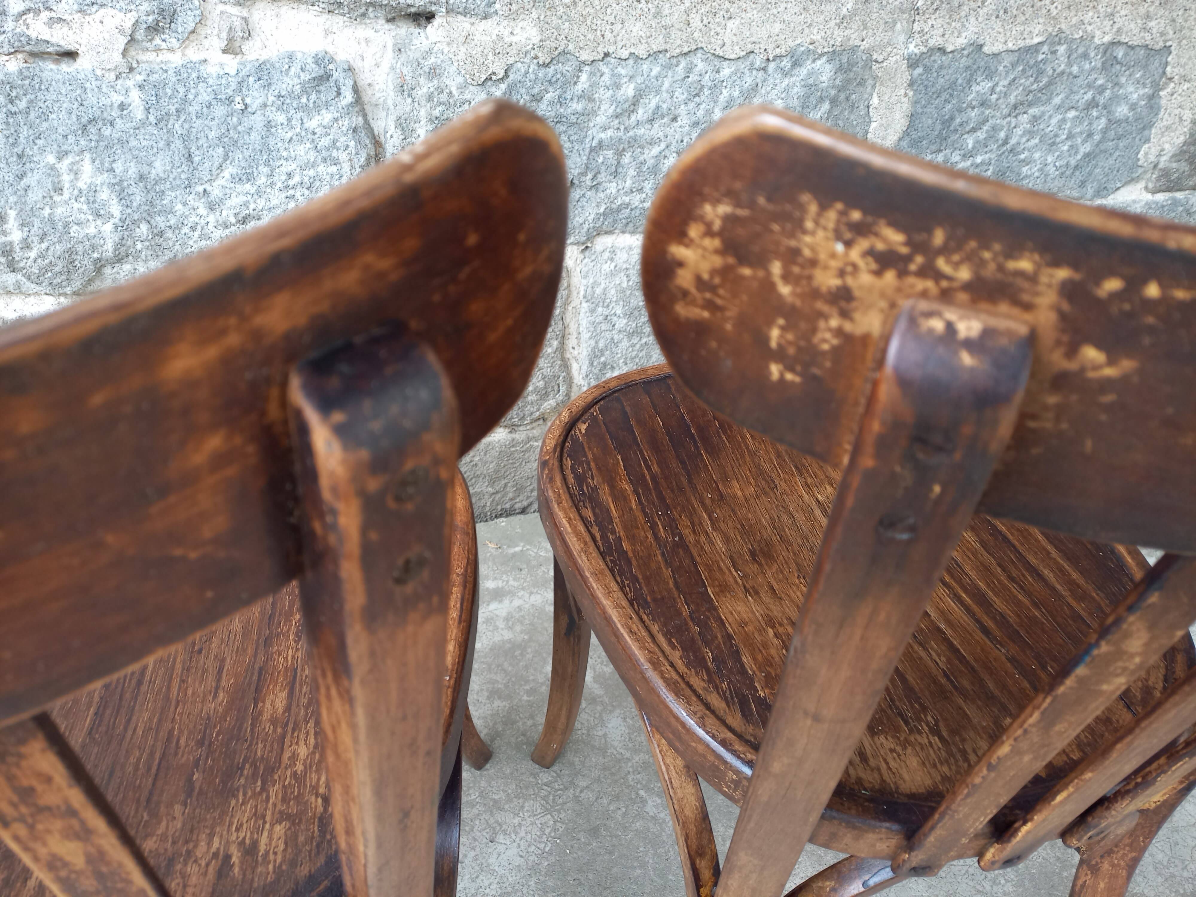 Set de 4 chaises bistrot Baumann