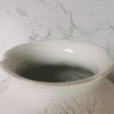 Vase ball pink white porcelain