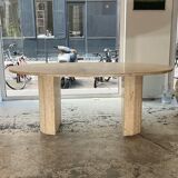 Table à manger en travertin années 70