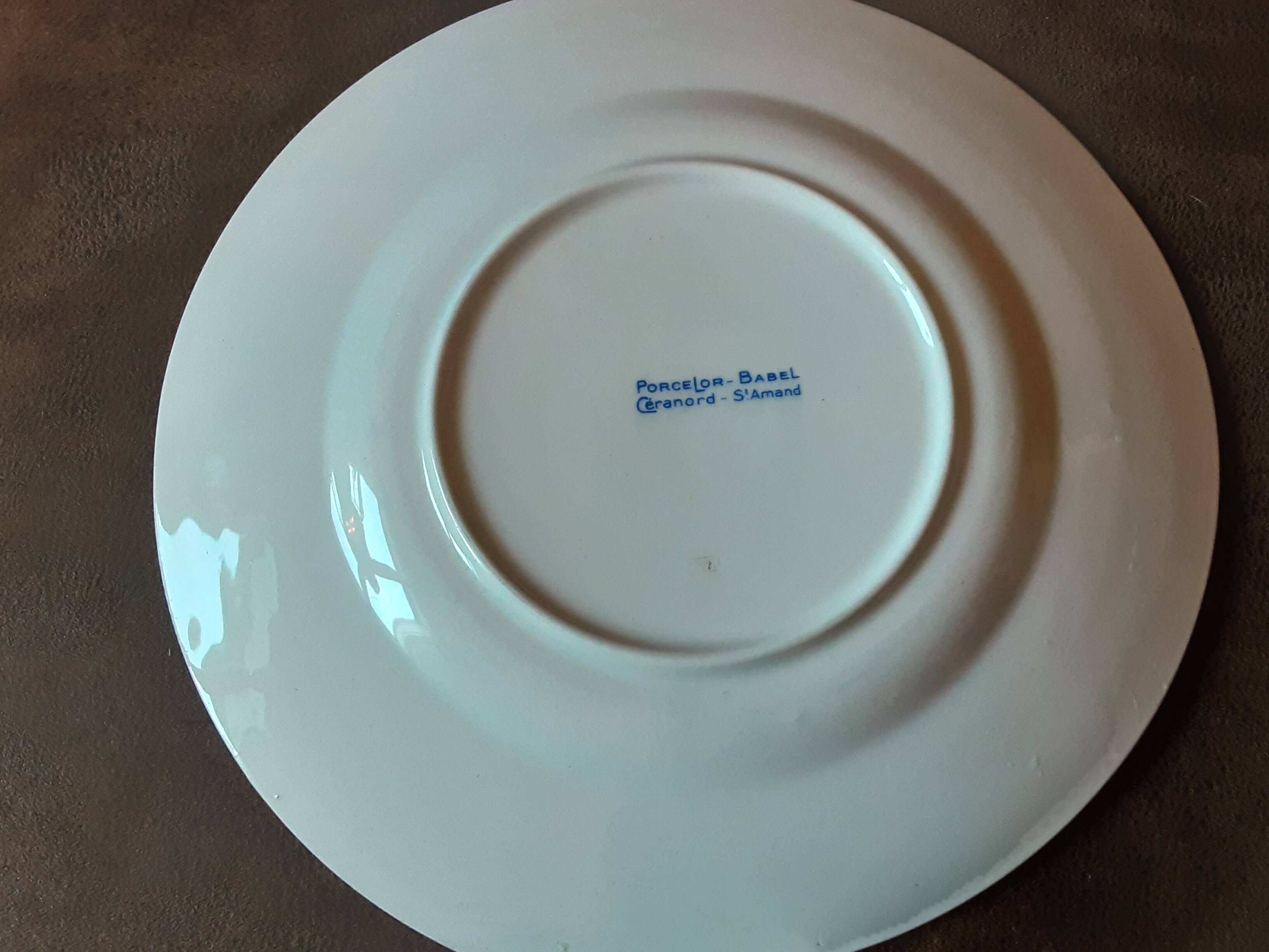 Set of 10 dessert plates Ceranord St Amand