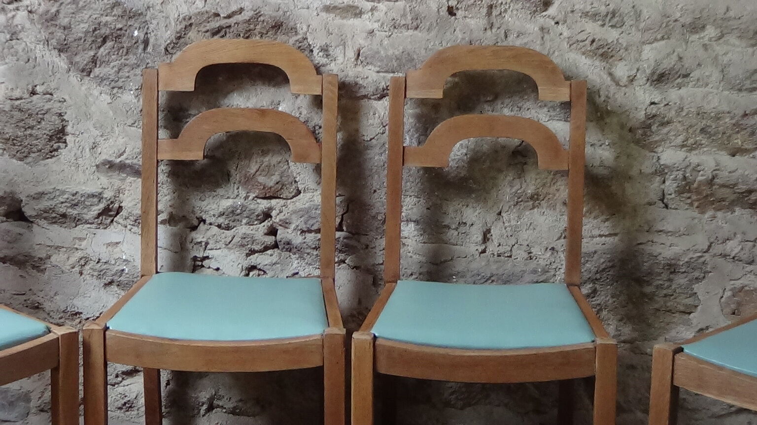 4 art deco dining chairs