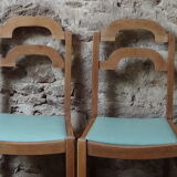 4 art deco dining chairs