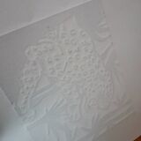 Woodcut engraving original print stamped numbered jaguard pattern