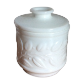 Opal glass jar - vintage