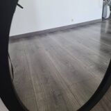 Miroir ovale en bois massif