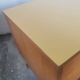 Small vintage blond wood sideboard