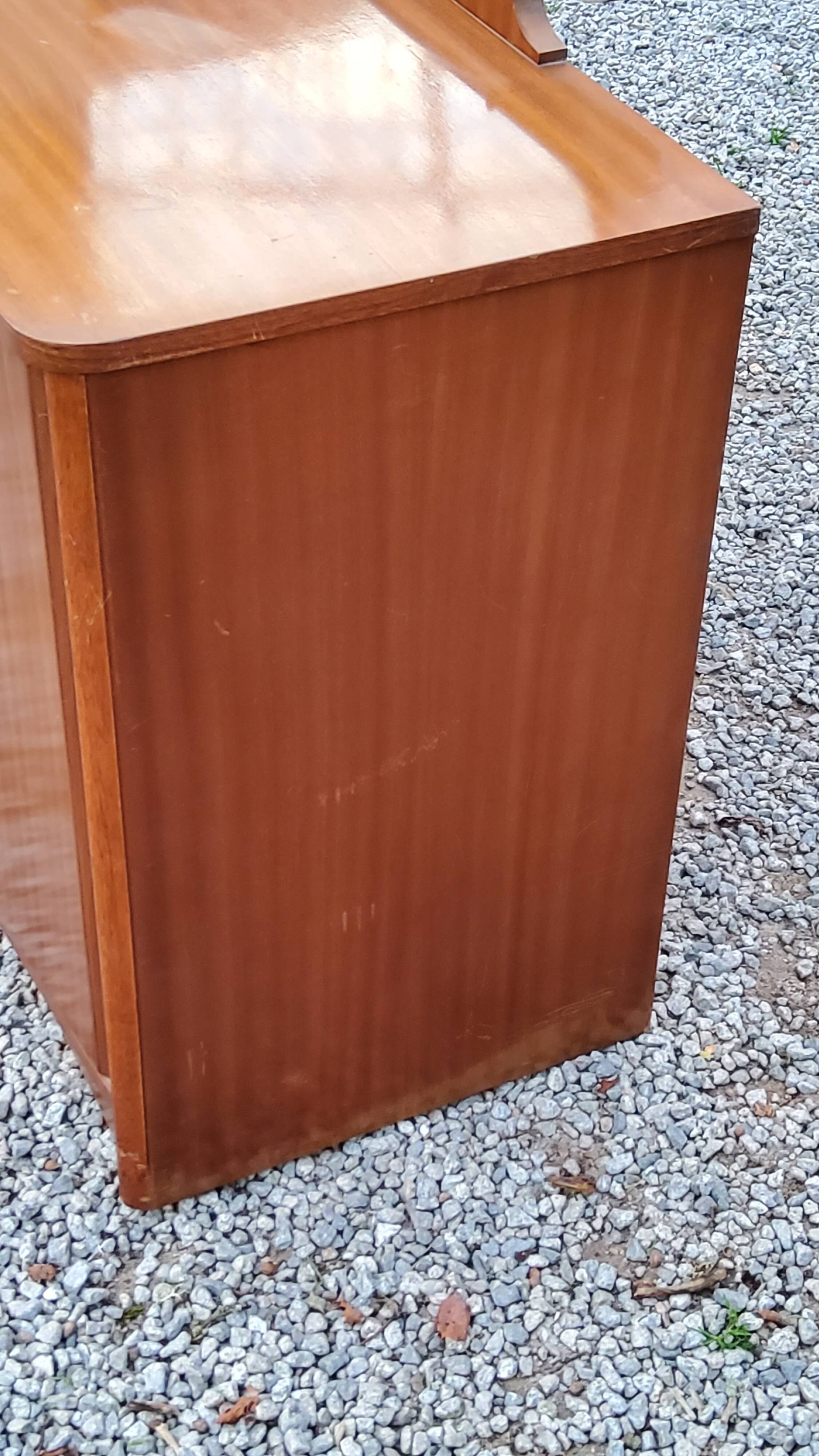 Vintage 1960s mahogany dressing table chest of drawers