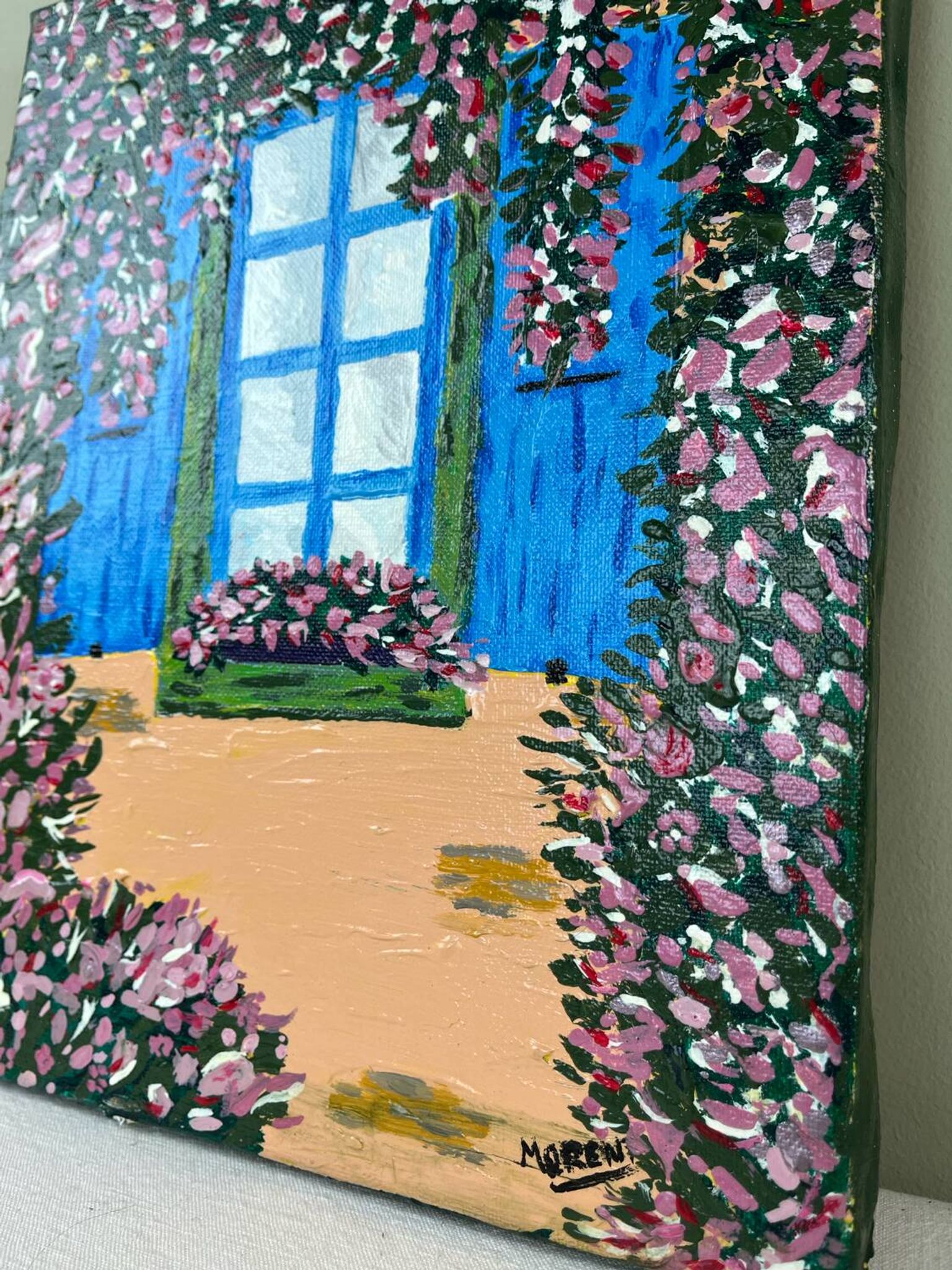 Colored oil painting