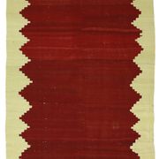 Vintage Minimalist Turkish Kilim Rug 133x213 cm Handmade Wool