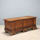 Baroque antique chest in carved walnut, Italy, 18th century.