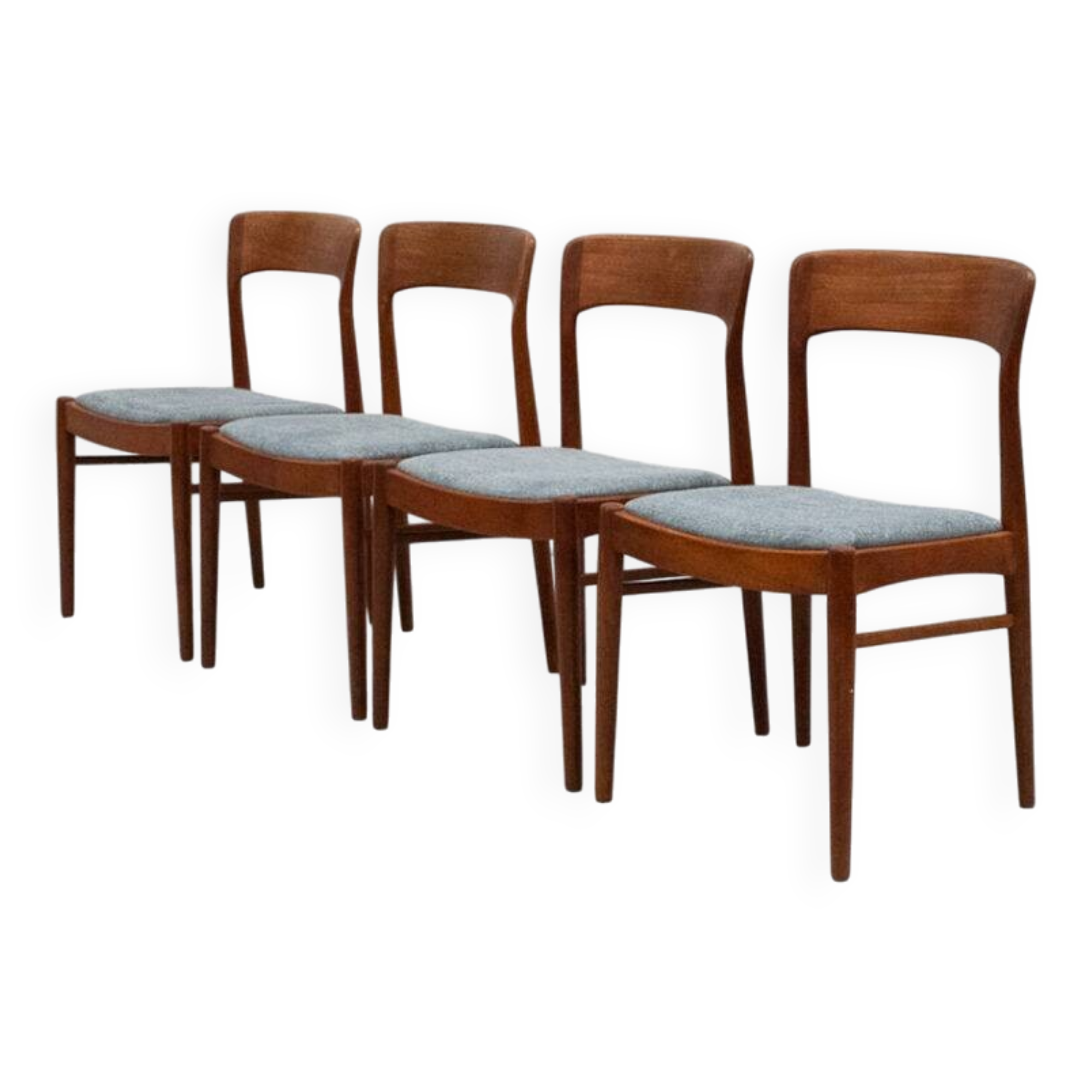 Set of 4 Henning Kjaernulf dining chairs