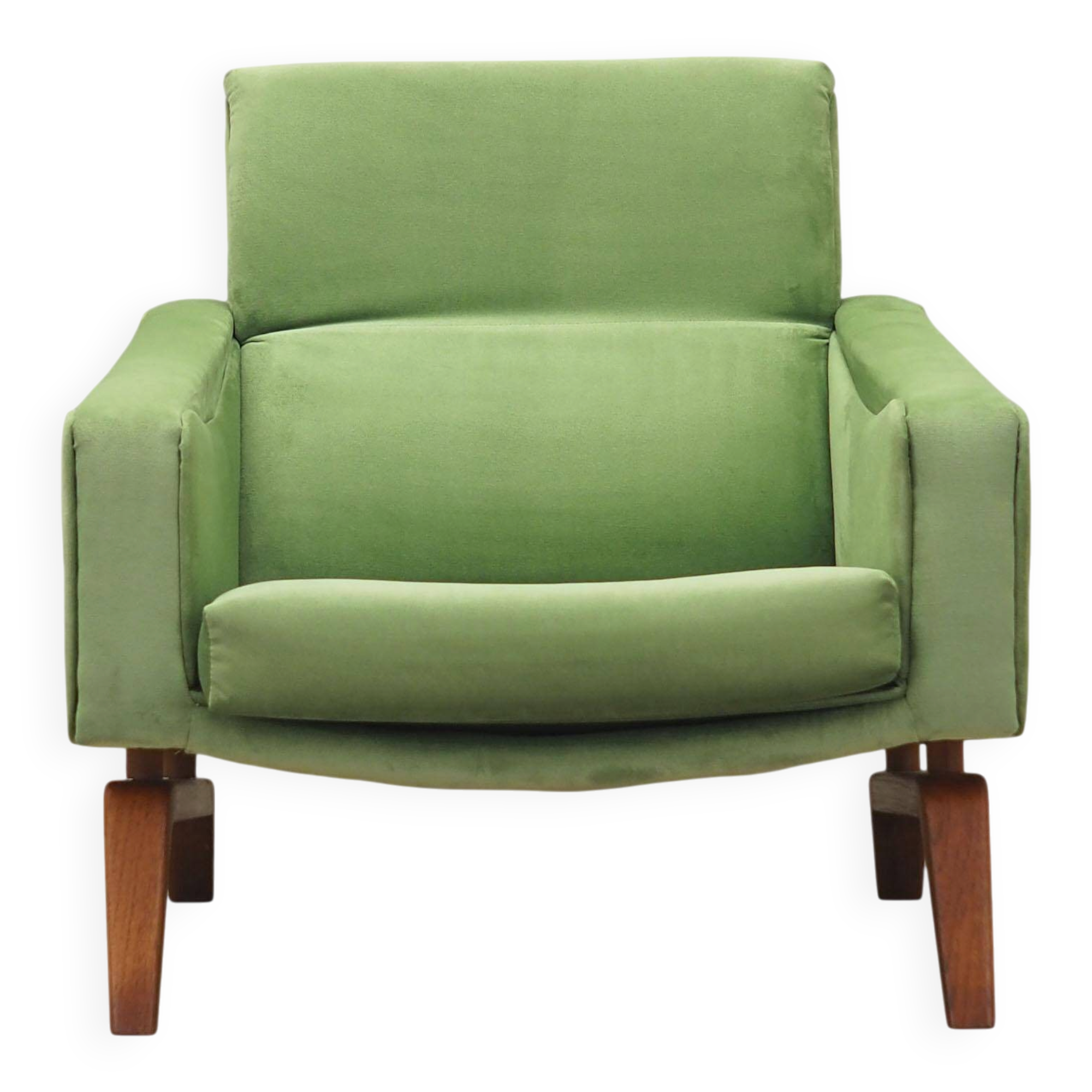 Green armchair, Danish design, 1970s, production: Denmark