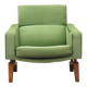 Green armchair, Danish design, 1970s, production: Denmark