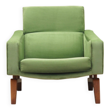 Green armchair, Danish design, 1970s, production: Denmark
