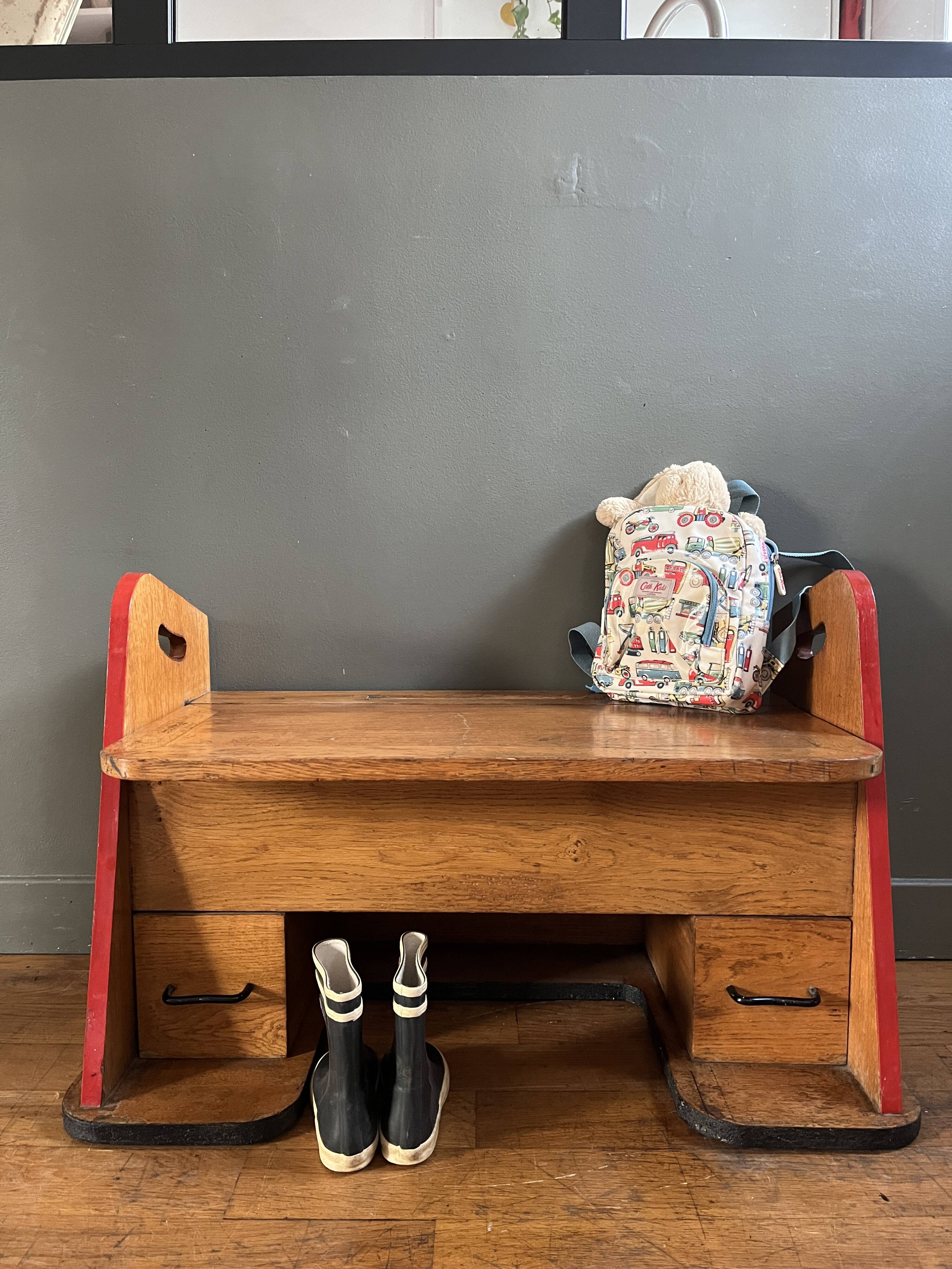 Vintage storage bench