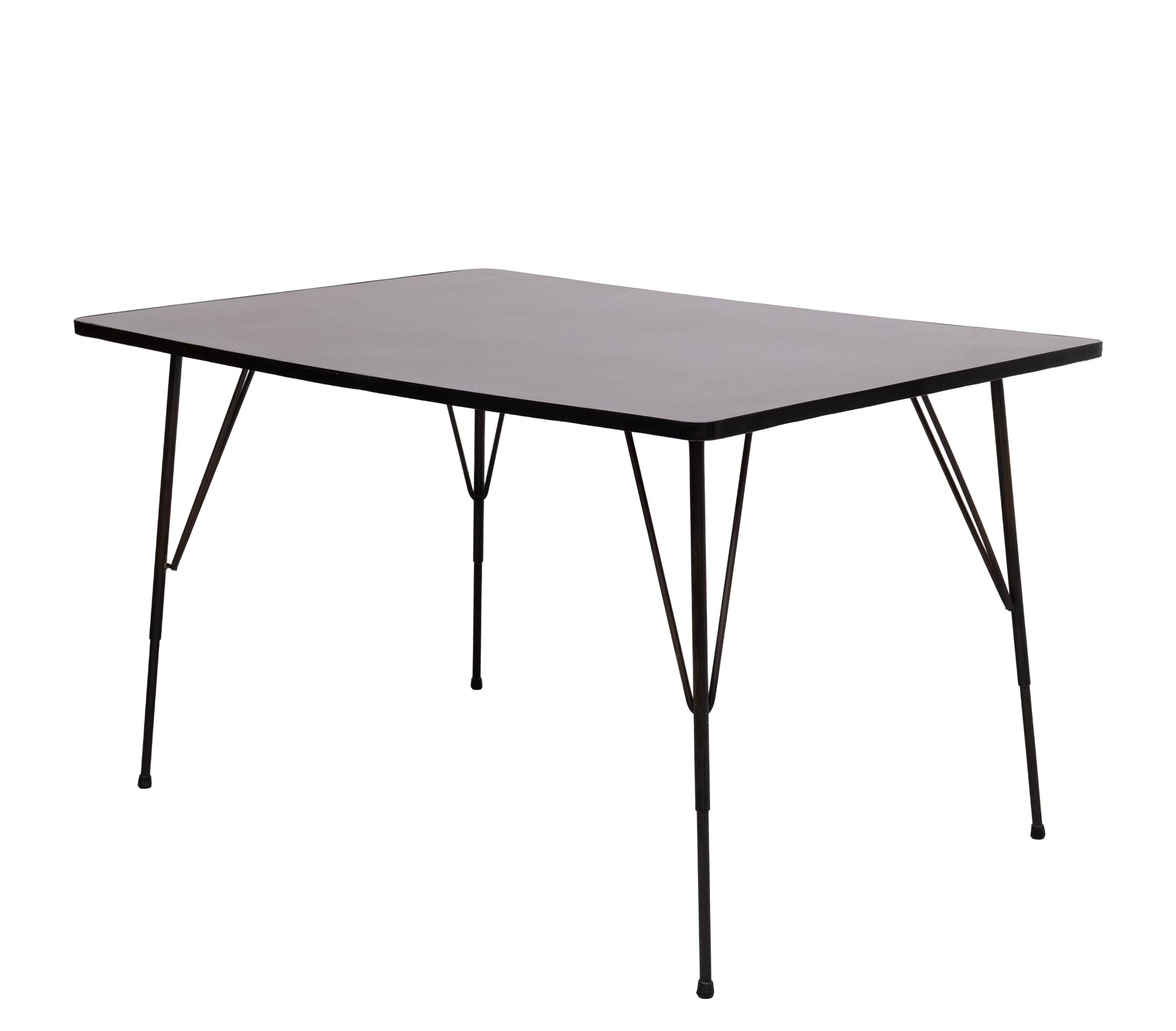 1950s Adjustable dining / coffee table by Rudolf Wolf for Elsrijk, Holland