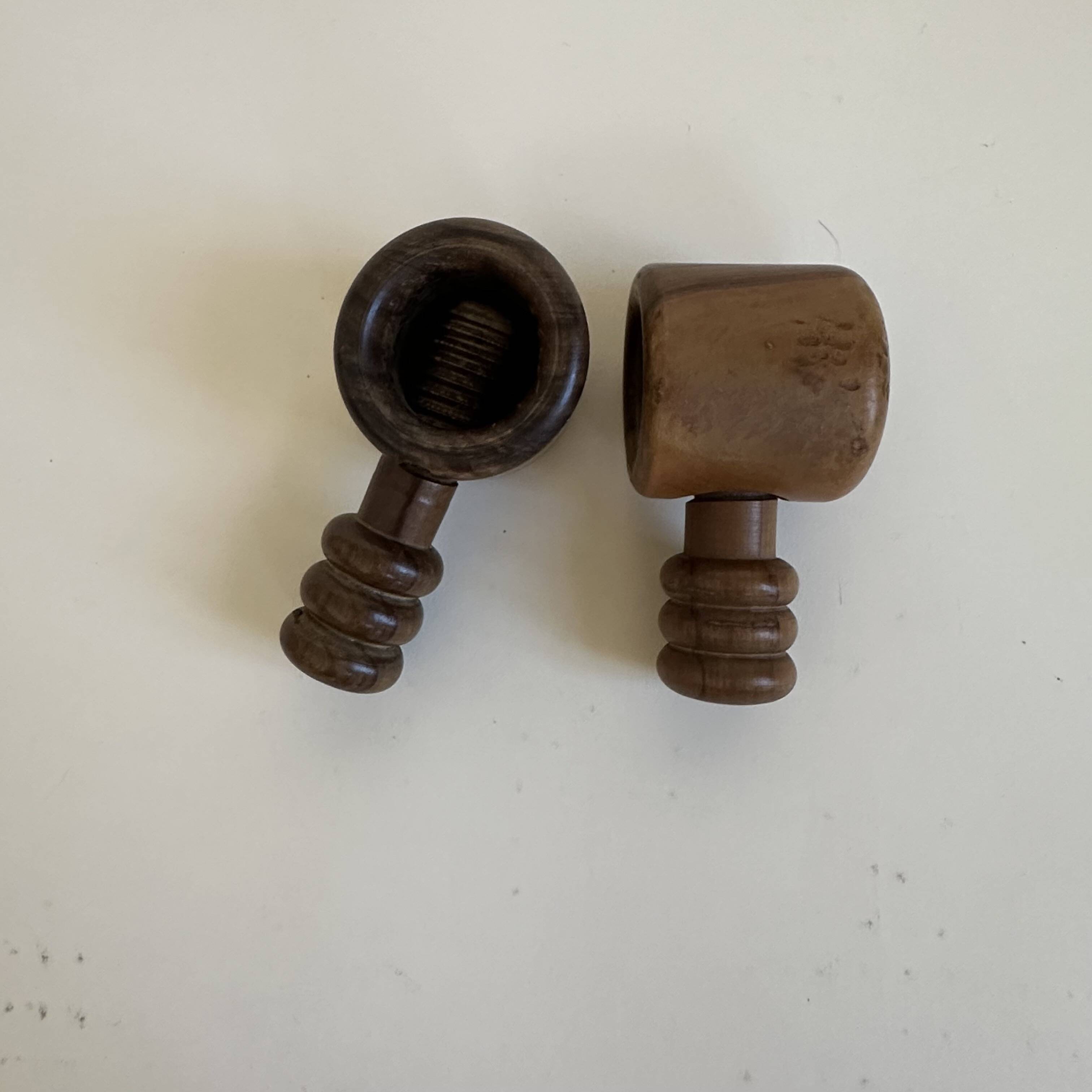 Pair of wooden nutcrackers