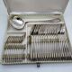 Bigouden decor cutlery set. 38 pieces. Silver-plated metal.