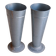 Pair of large zinc florist vases