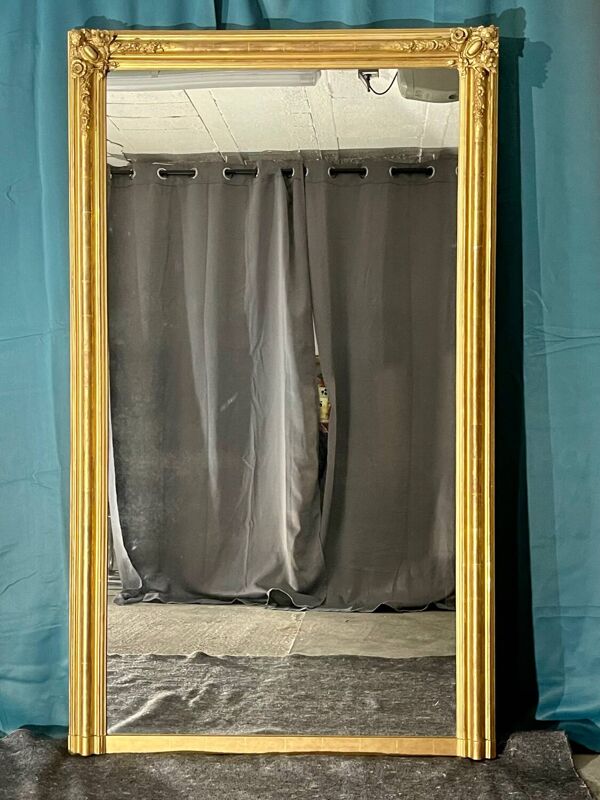 Grand miroir ancien XIXè haut 177 x 104,5 cm très bon état