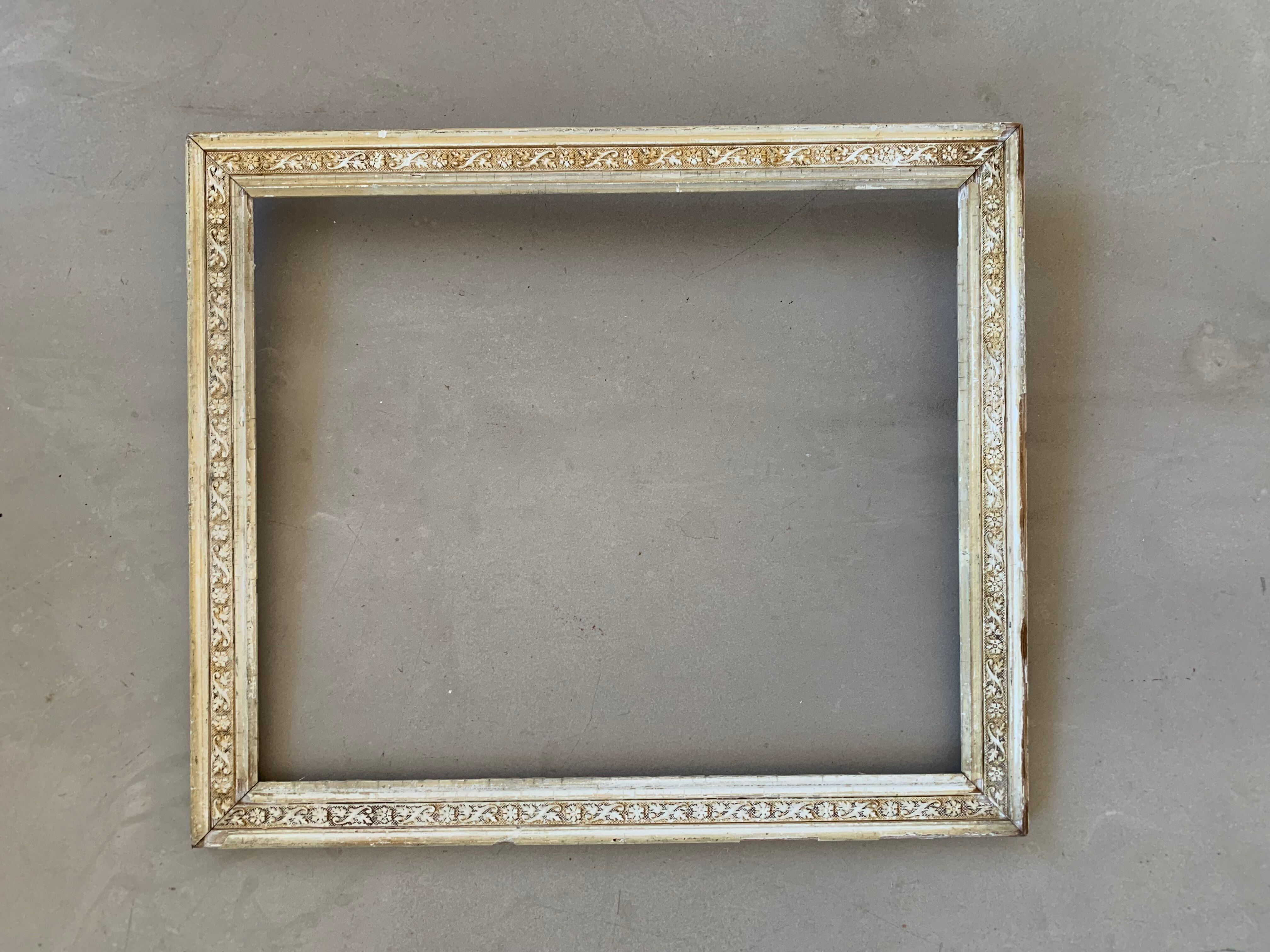 Old white/gold frame