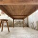 Farmhouse table with spindle legs in oak and pine, 2.5m