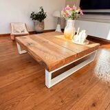 Solid oak coffee table