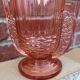 vase val saint lambert molded glass pink pedayer storied art deco