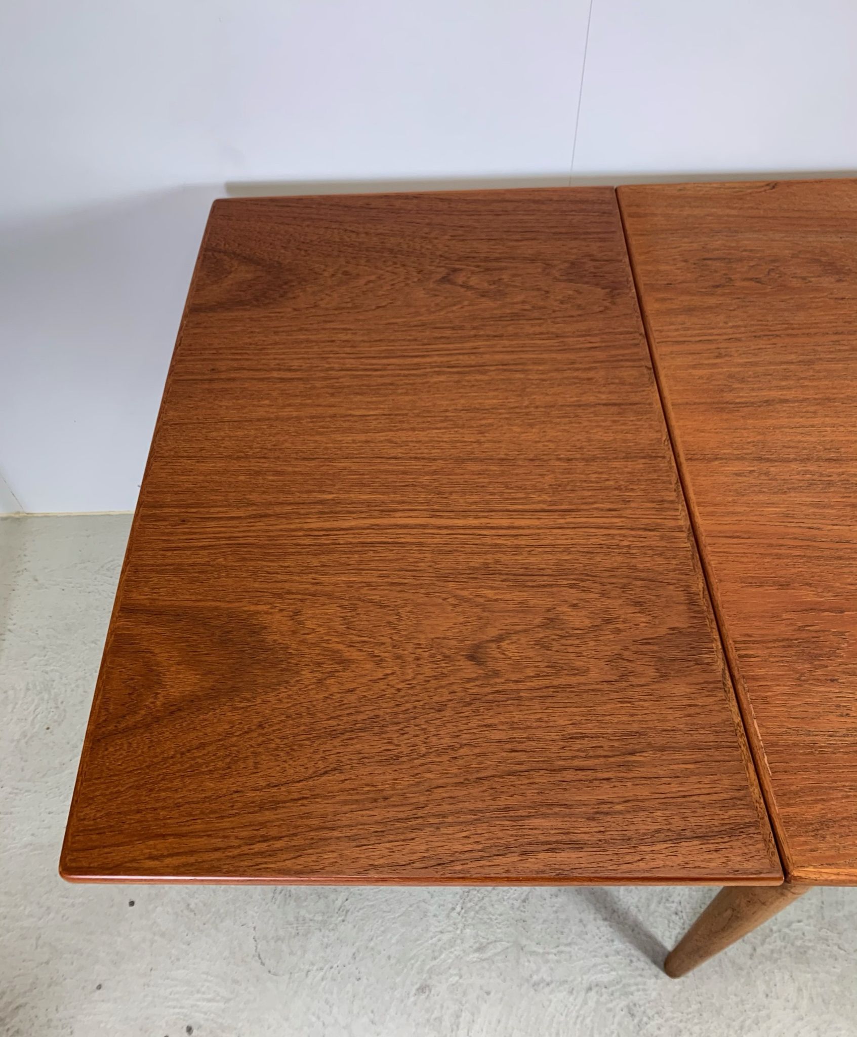 Table à manger en teck danois par Kai Kristiansen années 1960