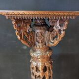 Indochinese tripod saddle in ironwood