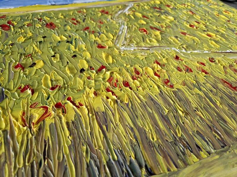 Thierry Deroyant (born in 1955) - Oil on canvas - "The countryside" - Signed