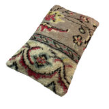 Vintage turkish rug cushion cover, 30 x 50 cm