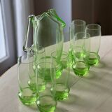 9-piece orangeade service in uraline/uranium