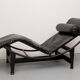 Chaise longue LC 4 Cassina Le Corbusier cuir noir