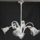 Amazing Art Decò Murano Glass Chandelier 5 Light, 1950